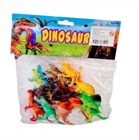 Set De 12 Pcs Dinosaurios De Selva