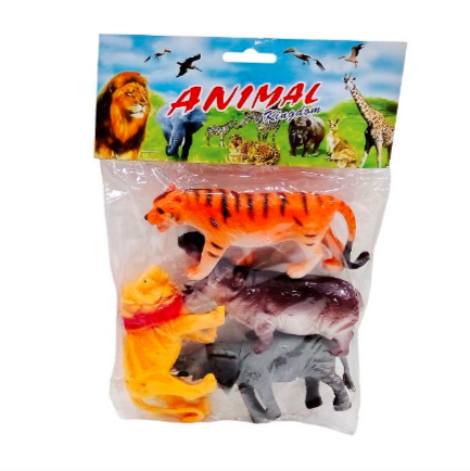 Set De 4 Pcs Animales De Selva