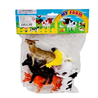 Set De 6 Pcs Animales De Granja