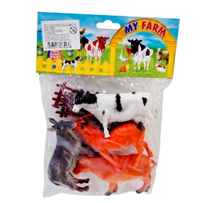 Set De 6 Pcs Animales De Granja