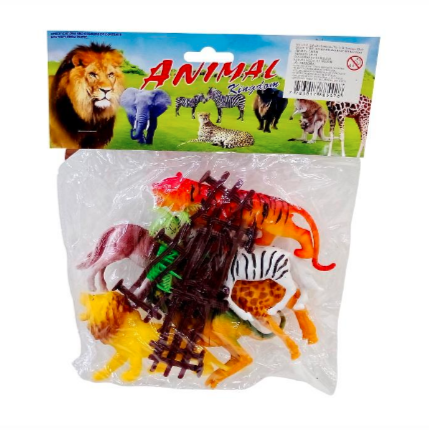 Set De 6 Pcs Animales De Selva