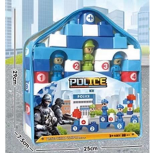 Mochila policia Bloque de construccion