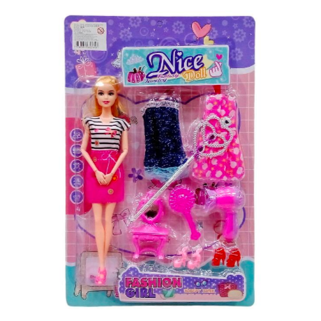 Muñeca Con Accesorios