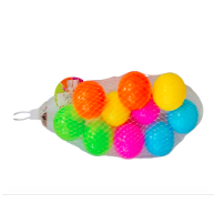 Pelota Plastica De 6 Cms Set De 10 Pzas