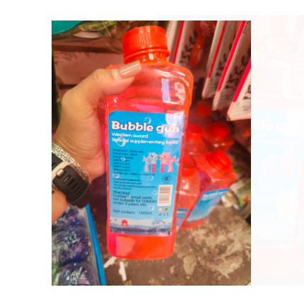 BOTELLA LIQUIDO BURBUJA